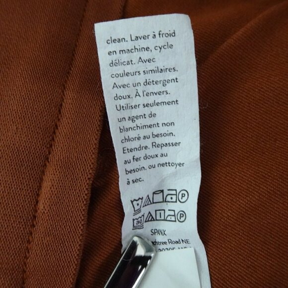 SPANX On the Go Ankle Slim Straight Pants Women's Plus Size 3X Brown Orange - Picture 11 of 11